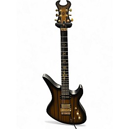 Used Schecter Guitar Research Synyster Gates Signature Custom-S Black and Gold Solid Body Electric Guitar
