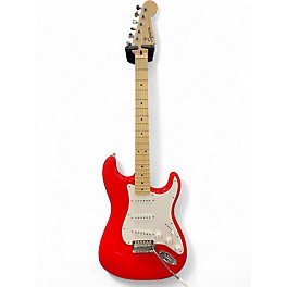 Used Squier Sonic Stratocaster Fiesta Red Solid Body Electric Guitar