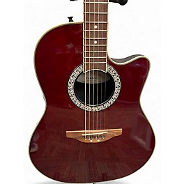 Used Ovation CC-057 CELEBRITY RED Acoustic Electric Guitar