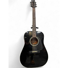 Used Fender Gemini III Black Acoustic Electric Guitar