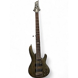Used ESP ltd 205sm See Thru Black Electric Bass Guitar