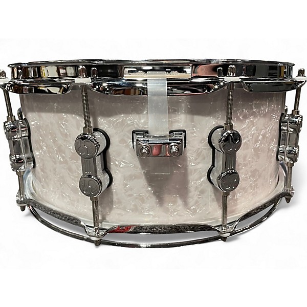 Used 2025 SONOR 14in AQ2 STUDIO WHITE MARINE PEARL Drum