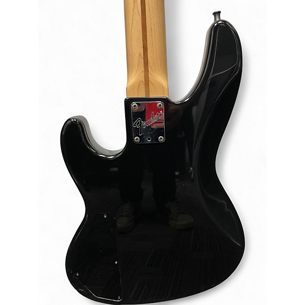 Vintage 1992 Fender Jazz Bass Plus V Black Electric Bass Guitar