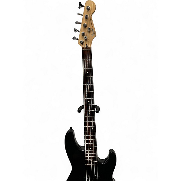 Vintage 1992 Fender Jazz Bass Plus V Black Electric Bass Guitar