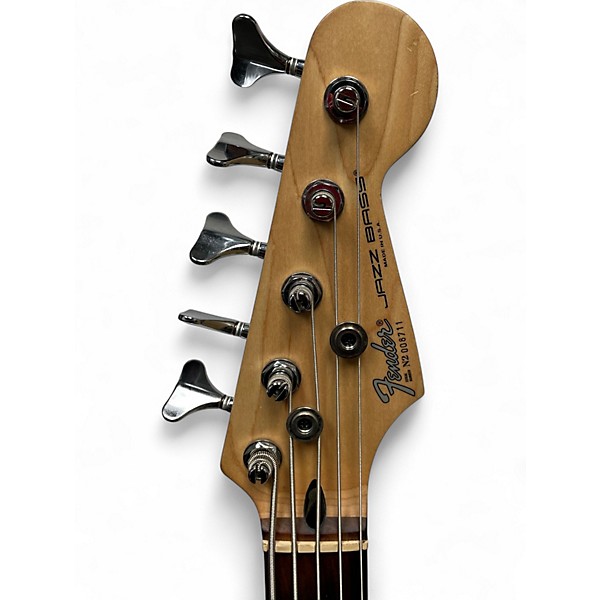 Vintage 1992 Fender Jazz Bass Plus V Black Electric Bass Guitar