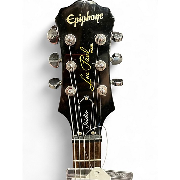 Used Epiphone Les Paul Studio BLACK Solid Body Electric Guitar