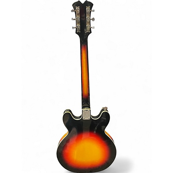 Vintage 1960s Aria Diamonds sunburst Hollow Body Electric Guitar