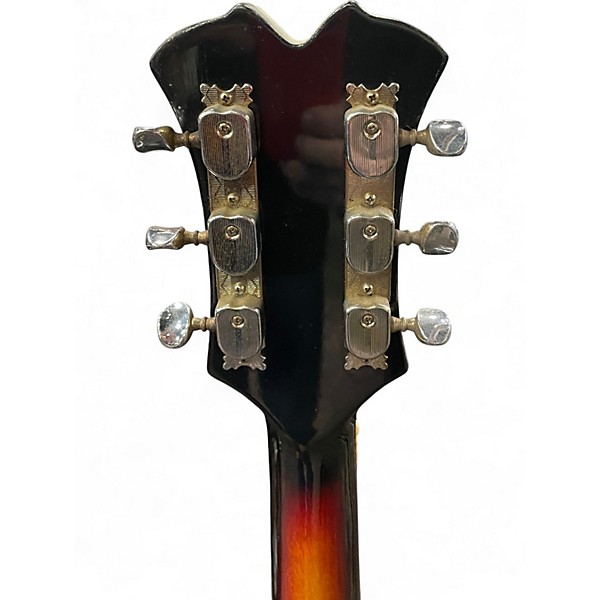 Vintage 1960s Aria Diamonds sunburst Hollow Body Electric Guitar