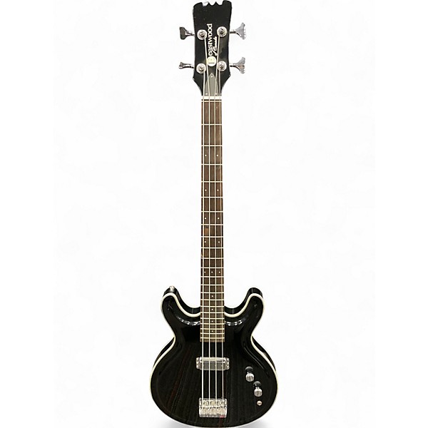Used Eastwood Black Widow Black Electric Bass Guitar