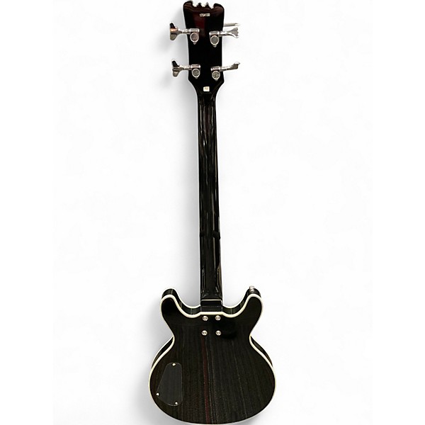 Used Eastwood Black Widow Black Electric Bass Guitar