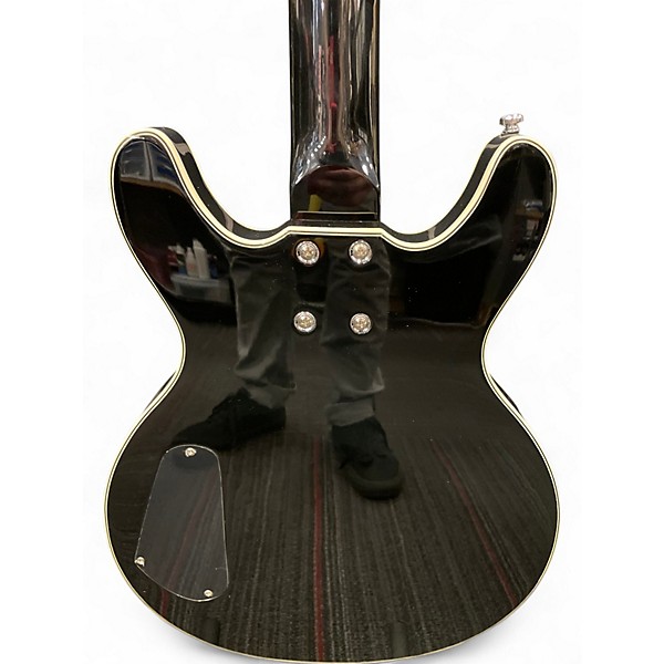 Used Eastwood Black Widow Black Electric Bass Guitar