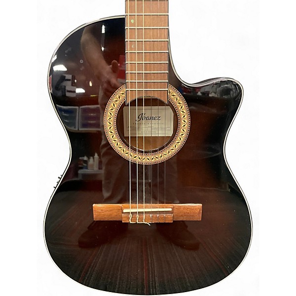 Used Ibanez GA35TCE-DVS Sunburst Classical Acoustic Electric Guitar