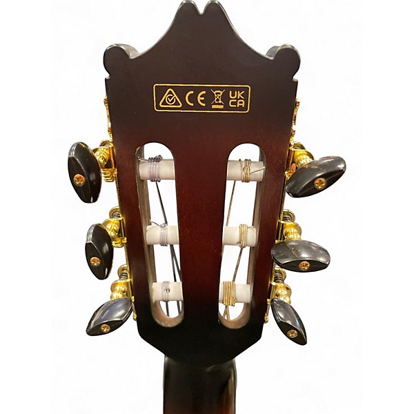 Used Ibanez GA35TCE-DVS Sunburst Classical Acoustic Electric Guitar