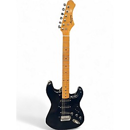 Used Harmony S style Black Solid Body Electric Guitar