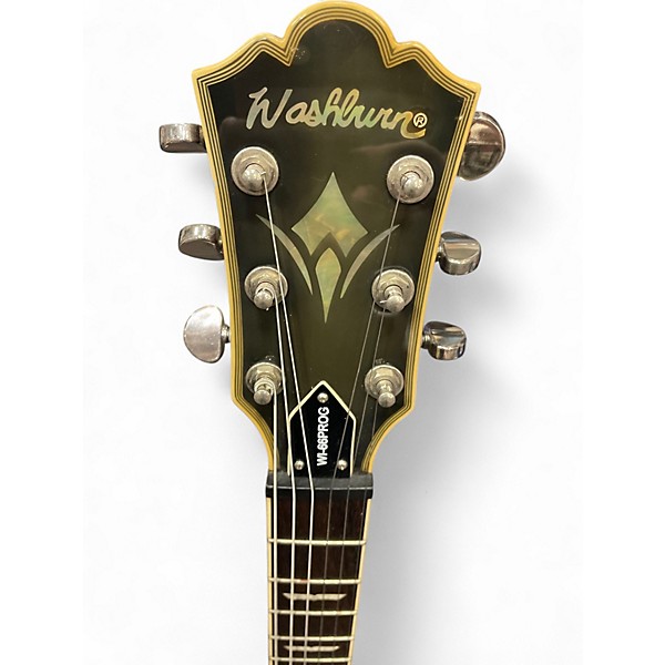 Used Washburn WI66PROG Gold Top Solid Body Electric Guitar