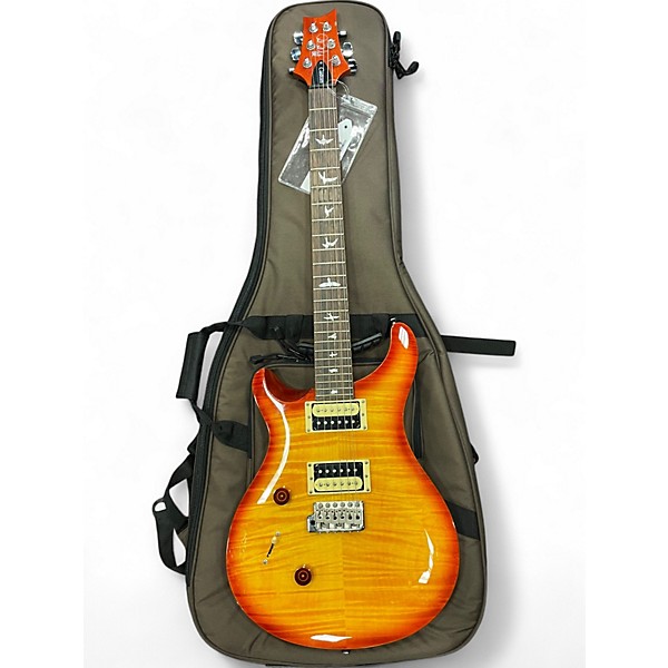 Used PRS SE CUSTOM 24 LEFT HANDED Cherry Sunburst Electric Guitar