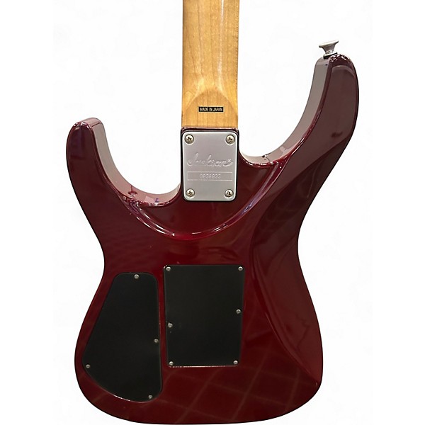 Used Jackson DK2 Dinky Made in Japan transparent red Solid Body Electric Guitar