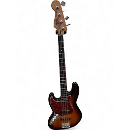 Used Squier Affinity Jazz Bass 3 Color Sunburst Electric Bass Guitar