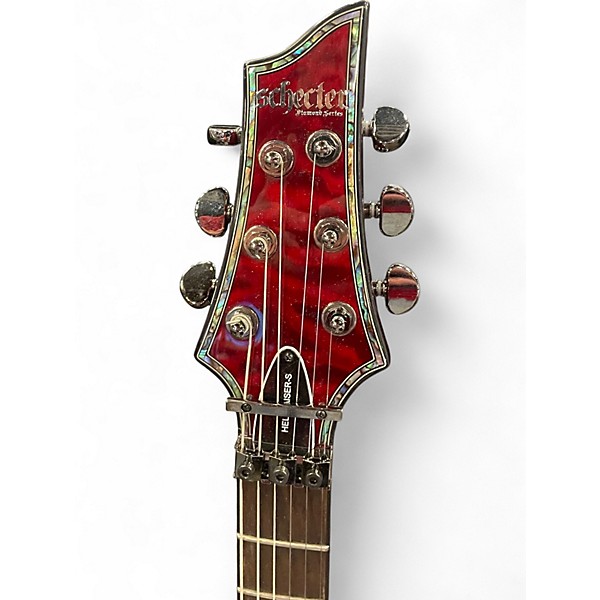 Used Schecter Guitar Research Hellraiser Solo 6 red Solid Body Electric Guitar