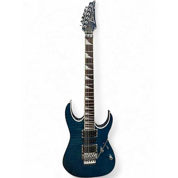 Used Ibanez RG4EXFM1 Blue Solid Body Electric Guitar
