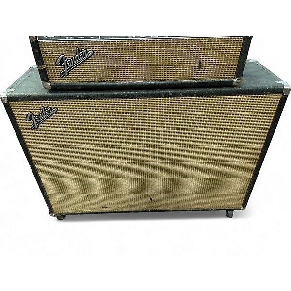 Vintage 1965 Fender Showman Amp Piggy Back Set Tube Guitar Amp Head