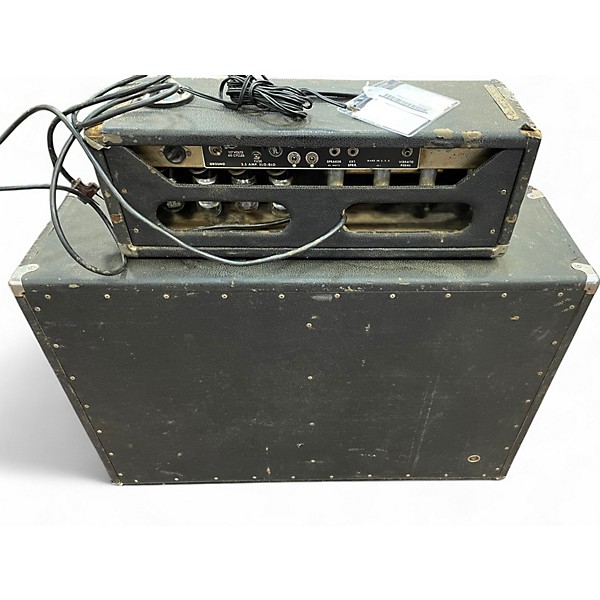 Vintage 1965 Fender Showman Amp Piggy Back Set Tube Guitar Amp Head