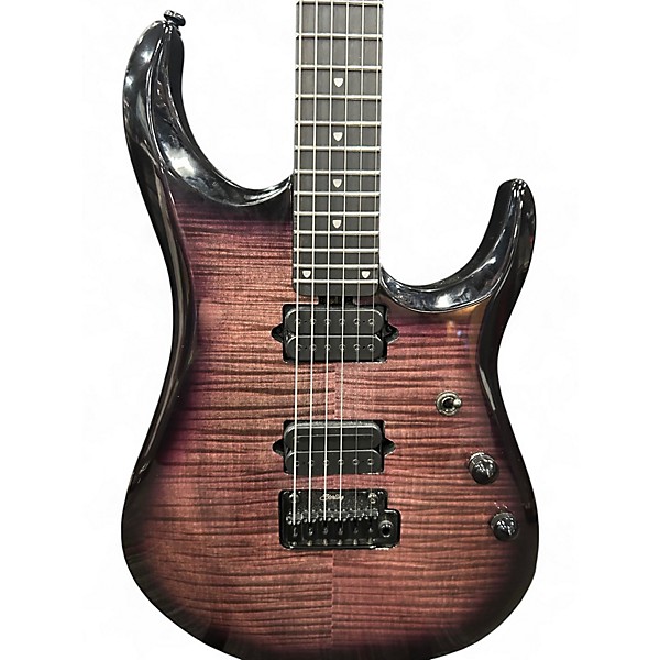 Used Sterling by Music Man JP 150DFM Eminence Purple Solid Body Electric Guitar