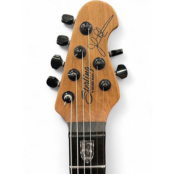 Used Sterling by Music Man JP 150DFM Eminence Purple Solid Body Electric Guitar