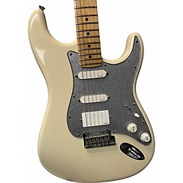 Used 2015 Fender American Standard Stratocaster HSS Olympic White Solid Body Electric Guitar