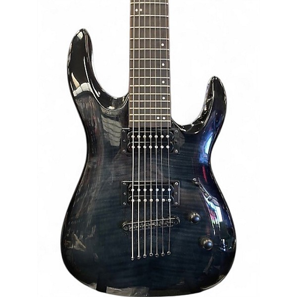 Used Legator Ninja X 7 Trans Black Solid Body Electric Guitar