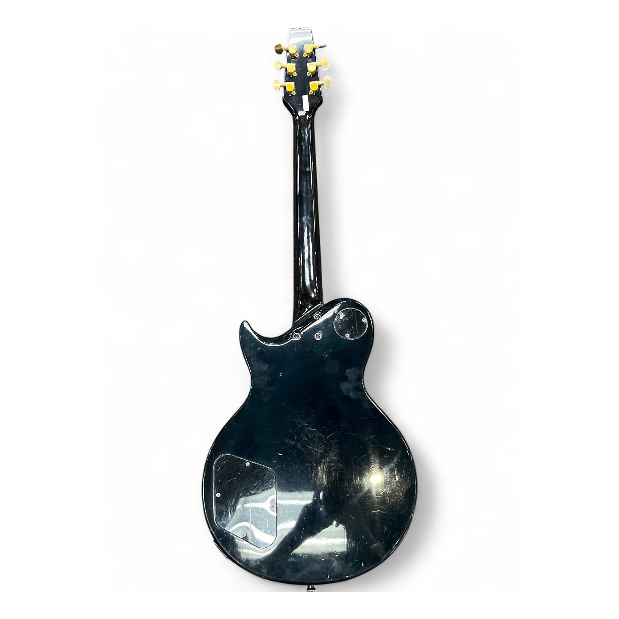 Used 1990s Aria Pro Ii PE-DLX Blue Solid Body Electric Guitar Blue