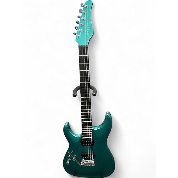 Used Schecter Guitar Research am6 turqoise Electric Guitar