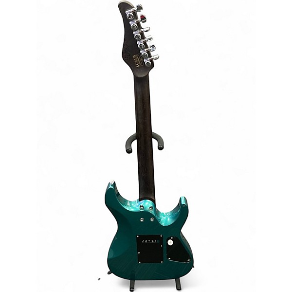 Used Schecter Guitar Research am6 turqoise Electric Guitar