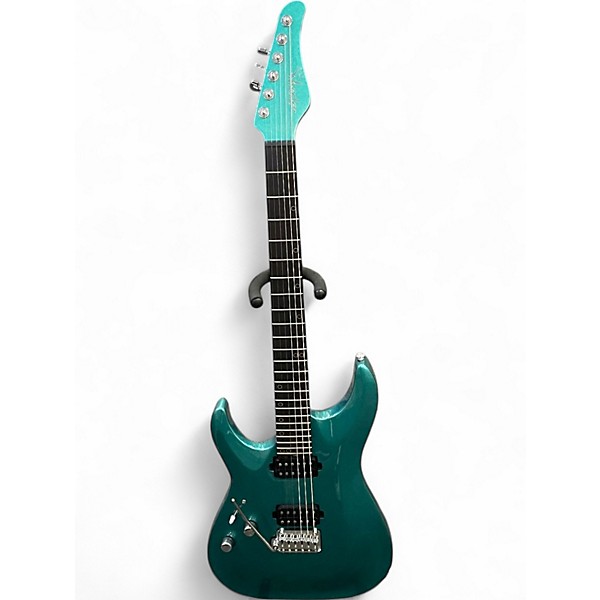 Used Schecter Guitar Research am6 turqoise Electric Guitar