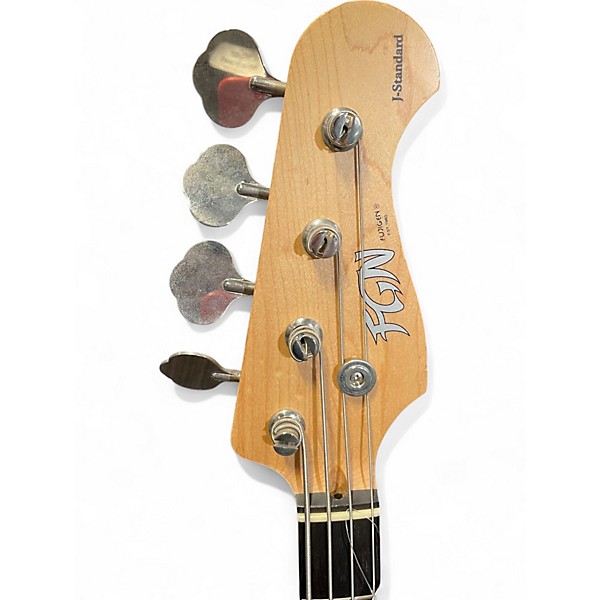 Used Fujigen J-STANDARD Chrome Red Electric Bass Guitar