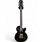 Used Epiphone Les Paul Tribute Plus Black Solid Body Electric Guitar thumbnail