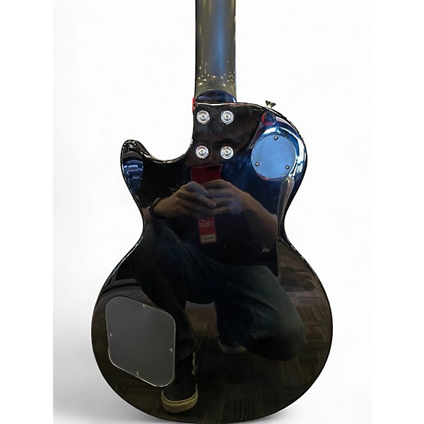 Used Epiphone Les Paul Tribute Plus Black Solid Body Electric Guitar