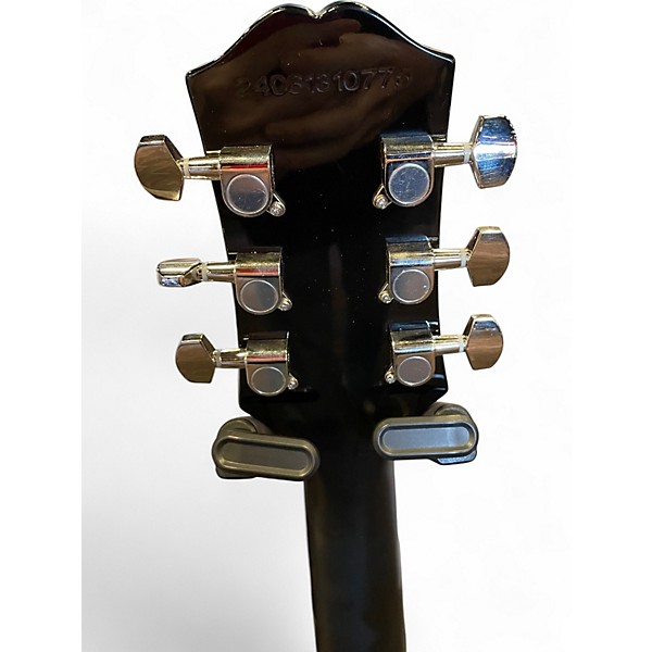 Used Epiphone Les Paul Tribute Plus Black Solid Body Electric Guitar