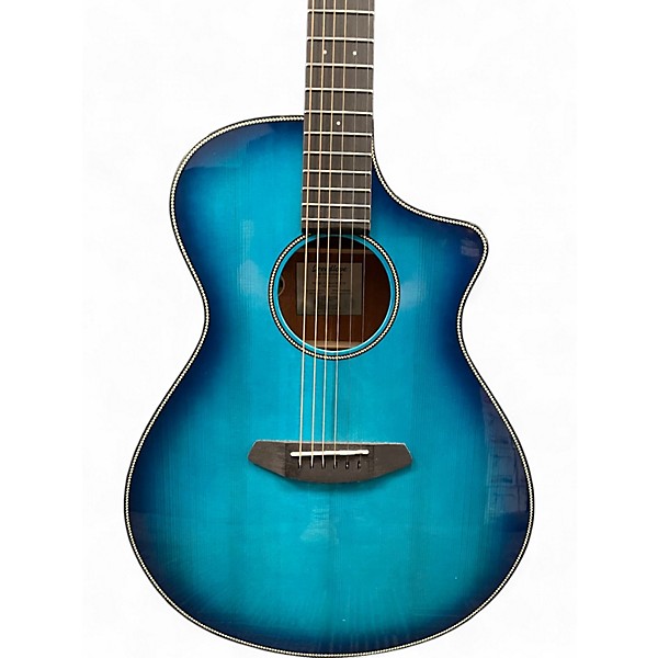 Used Breedlove Discovery Concert BLUE Acoustic Guitar