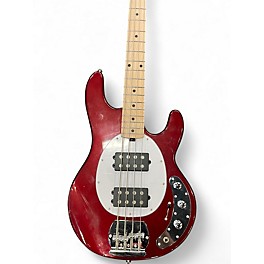 Used Sterling by Music Man STING RAY Candy Apple Red Electric Bass Guitar