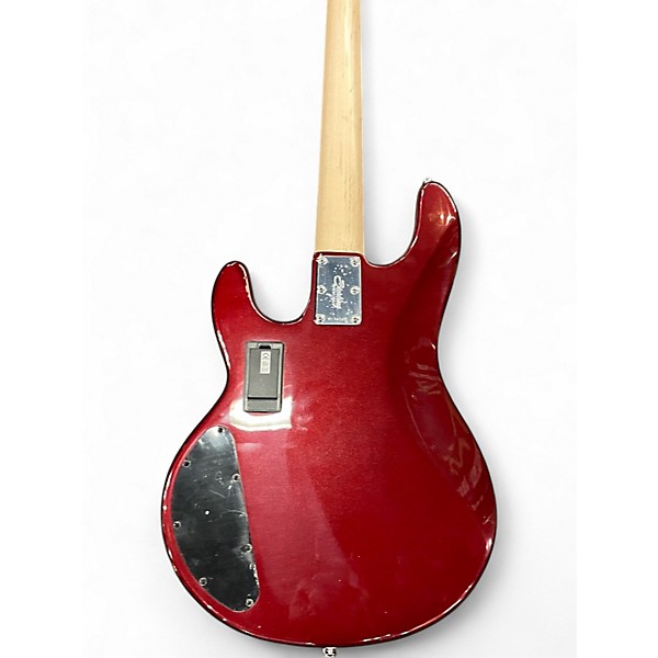Used Sterling by Music Man STING RAY Candy Apple Red Electric Bass Guitar