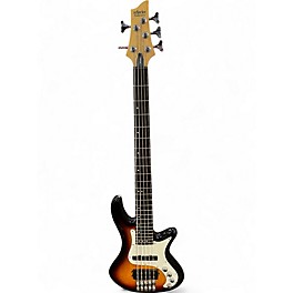 Used Schecter Guitar Research Diamond Passive Custom Active 5 String 2 Color Sunburst Electric Bass Guitar