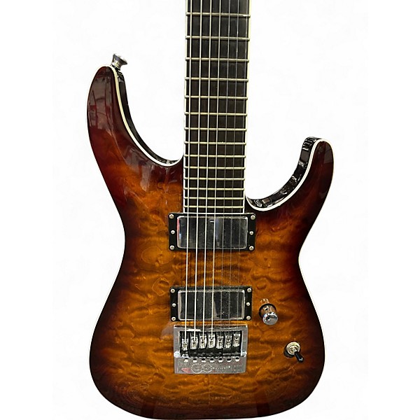 Used ESP LTD Ken Susi KS-M-7 Evertune 7-String DARK BROWN SUNBURST Solid Body Electric Guitar