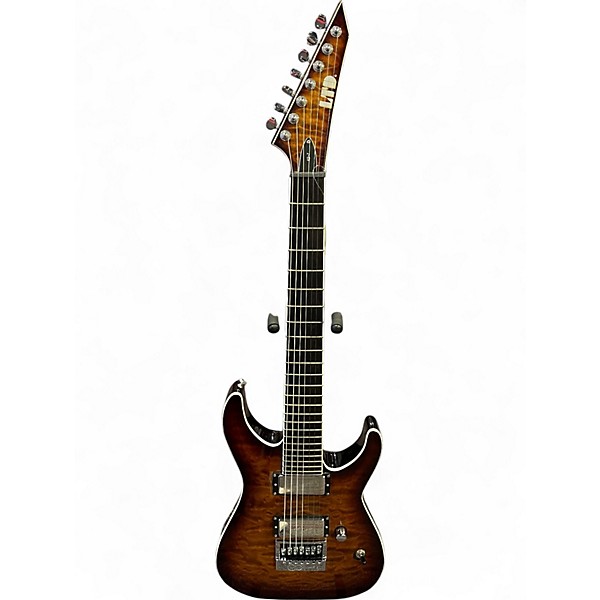Used ESP LTD Ken Susi KS-M-7 Evertune 7-String DARK BROWN SUNBURST Solid Body Electric Guitar
