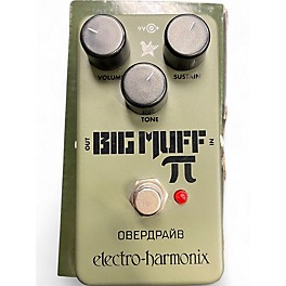 Used Electro-Harmonix Green Russian Big Muff Pi Fuzz Effect Pedal