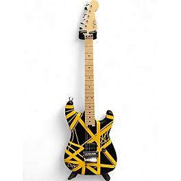 Used EVH Striped Series Black and Yellow Solid Body Electric Guitar