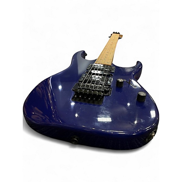 Used 1980s Ibanez EX270C Blue Solid Body Electric Guitar