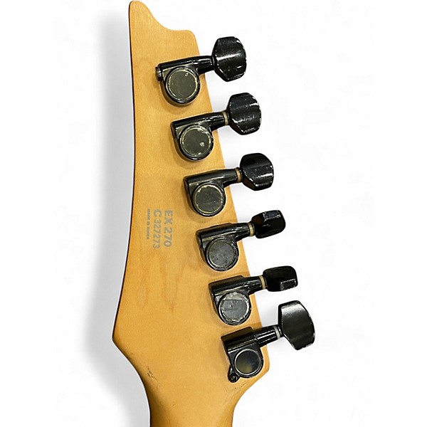 Used 1980s Ibanez EX270C Blue Solid Body Electric Guitar