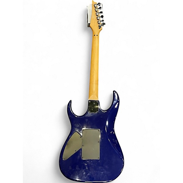 Used 1980s Ibanez EX270C Blue Solid Body Electric Guitar