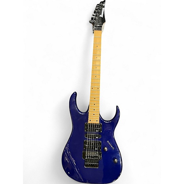 Used 1980s Ibanez EX270C Blue Solid Body Electric Guitar